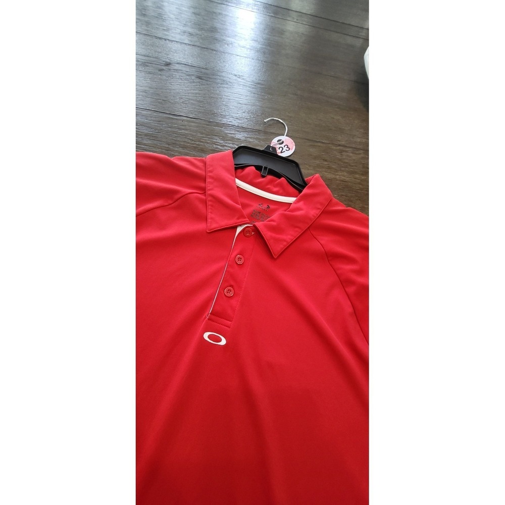 Vintage 90s Oakley Big O Polo Mens 2XL Y2K Graphic Athletic Shirt #23